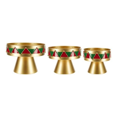 Plateau set of 3 metal