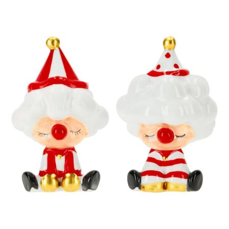 Clown 8,5cm 2ass ceramic