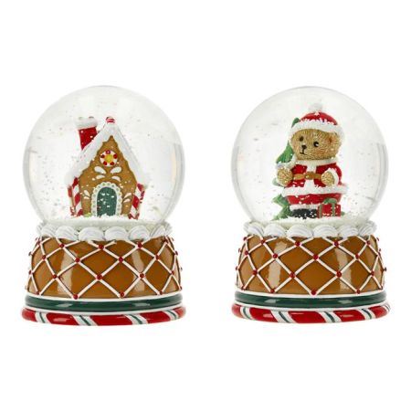 Waterball gingerbread house &amp; bear 2ass