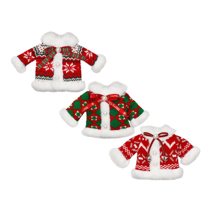 Sweater hanging ornaments 3ass
