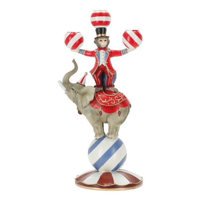 Candleholder monkey on elephant