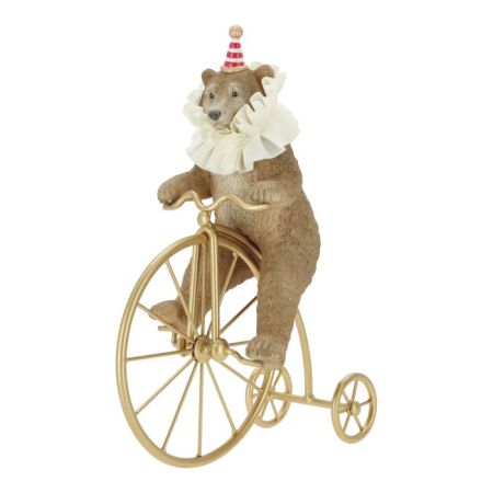 Circus bear on bike