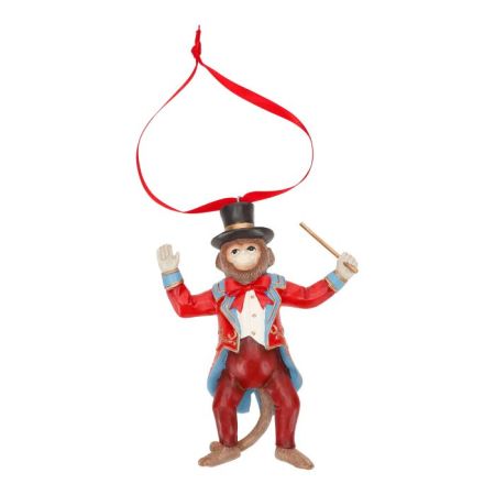 Circus monkey hanging ornament