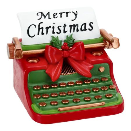 Christmas typewriter poly