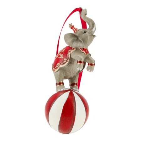 Circus elephant hanging ornament