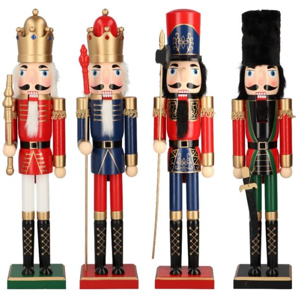 Nutcracker wood 60cm 4ass